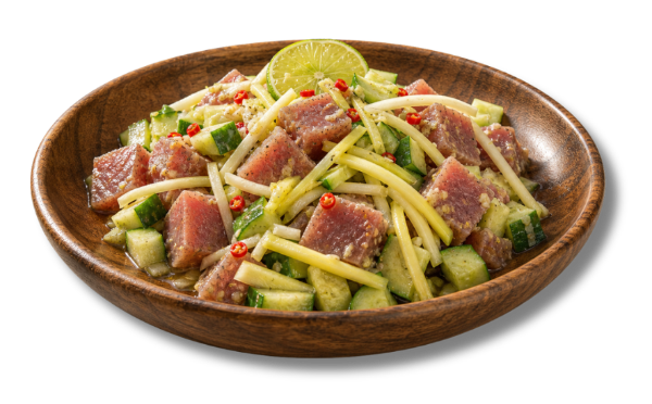Kinilaw philippin servi dans une assiette
